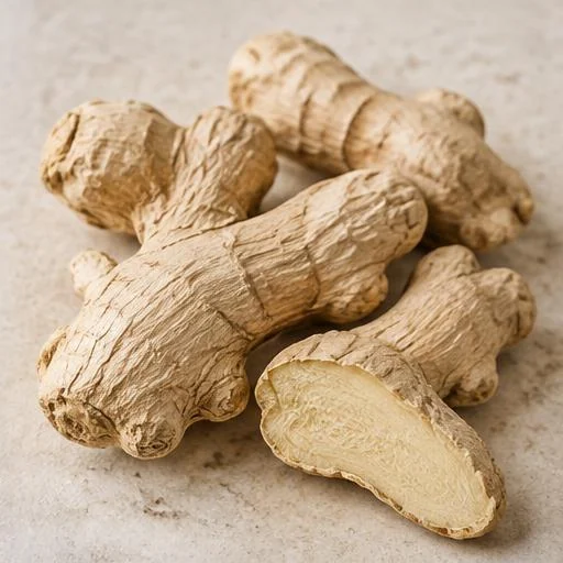 Illustrative botanical study of shunthi dried ginger
